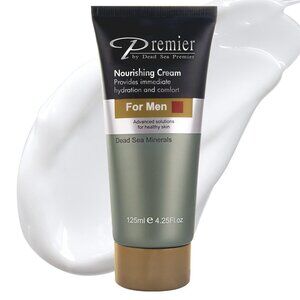 Premier Dead Sea Men Kit-Facial Cleanser+Nourishing Cream-4.25 fl oz/125 ml EACH